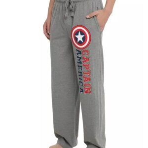 Marvel Captain America Shield Logo Guys Pajama Pants